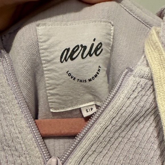 Aerie Lavender Zip-Up Hoodie - Picture 3 of 4
